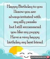 What are the best friend birthday wishes? Best Birthday Wishes For Best Friend Bday Wishes Msg