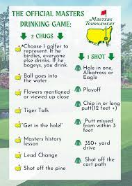 OFFICIAL MASTERS DRINKING GAME ⛳️ : r/golf