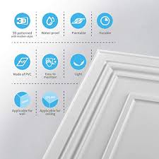 Maybe you would like to learn more about one of these? Art3d Decorative Drop Ceiling Tile 2x2 Pack Of 12pcs Glue Up Ceiling Panel Square Relief In Matt White Pricepulse