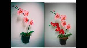 Easy Origami Orchid Youtube Origami Orchid Paper Flowers Origami Easy