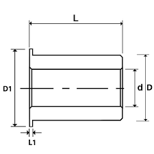 Amf152115 Flanged Metric Oilite Bush 15x21x15mm