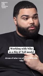 @austinj.wilson shares with us his experience working for Nike and watching  his dream come true as a big & tall model. Full interview available