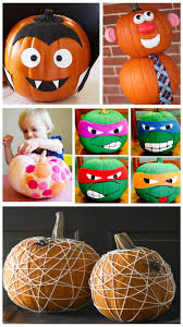 To finish, just attach it with a few drops of hot glue. No Carve Pumpkins