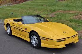 The most famous thing to ever happen to a lebaron was pacing the indy field in 1987. 1986 Indianapolis 500 Pace Car Corvette Convertible Corvette For Sale Corvette