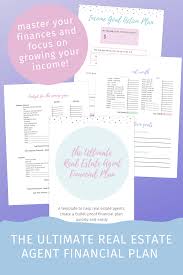 The Ultimate Real Estate Agent Financial Plan A Template To Etsy Financial Planning Real Estate Agent Estate Agent