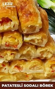 Patatesli Sodali Borek Yemek Tarifi Yemek Tarifleri Yemek Leziz Yemek