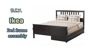 How To Assemble Ikea Hemnes Bedframe King Size Diy Youtube