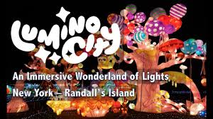 New York Holiday Light Show Luminocity Randall S Island Youtube