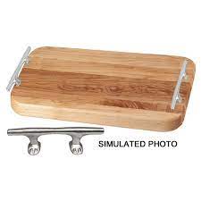 These appetizer boards are great for cheese and crackers or serving up that special dish. Pewter Nautical Cleat Handle Cutting Board 7 X 14 Woodbury Pewter