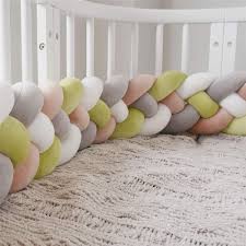 Massivum kinderbett safari / holzbetten online kau. Culasign Bettumrandung Babybett Baby 4 Weben Nestchen Kinderbett Knotenkissen Kantenschutz Kopfschutz Stossfanger Krippe Geflochtene Dekoration 2 2m Blau Wasser Blau Grau Schwarz Grau Bettzubehor Keil Stutzkissen Ayurvedanetworkbhu Com