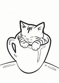 Free Easy To Print Kitten Coloring Pages Simple Cat Drawing Cat Coloring Page Kittens Coloring