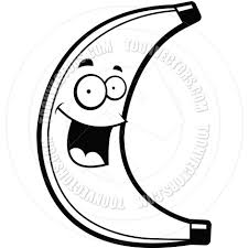 Black And White Outline Orange Clip Art Black And White Banana Clipart Clipart Panda Free Clipart Images Black And White Lines Cartoon Banana Line Art