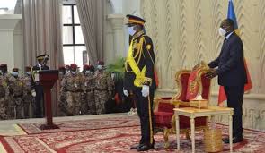 Military spokesman, azem bermandoa agouna. Idriss Deby Desormais Marechal Du Tchad Muntunews