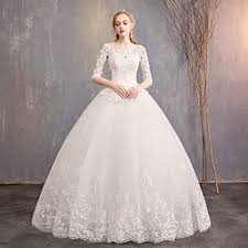 Browse 715 hochzeitskleid stock photos and images available, or start a new search to explore more stock photos and images. Dear Jy Brautkleider Elfenbein 1 2 Armel Spitze Ballkleid Brautkleid Bodenlangen Prinzessin Tutu Hochzeitskleid Geeignet Fur Hochzeitsbankett Party Abendkleider Amazon De Fashion