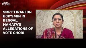 'Need to look at their own incapacities': Smriti Irani slams opposition over vote theft claims - India Today