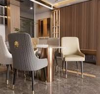 Wisfor Set Of 2 Microfiber Leather Dining Chairs Soft Upholstered Kitchen  Chairs Seat,Grey