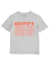 nautica boys lined logo t shirt