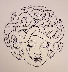 Medusa Linework Album On Imgur On the head outline the lines, which in the future will help us draw details of the face. medusa linework album on imgur