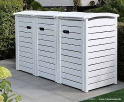 Mulltonnenschrank Mulltonnenverkleidung Mulltonnenbox Fur 3 X 120 Liter Abfalltonnen Auch Als 3 X Aufbewahrung Garten Mulltonnenverkleidung Mulltonnenbox