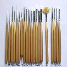 A Good Brush Set For Artwork Nail Art Brushes Nail Art Supplies Pretty Nail Art