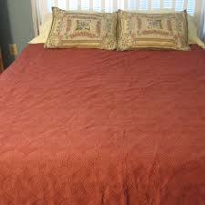 I have some linen source quilts that are close to 20 years old. Linen Source Bedding Queen Size Red Matelasse Coverlet Bedspread Poshmark