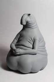 Amazon Com Zhdun Meme Homunculus Loxodontus Plaster Gypsum Sculpture Piggy Money Bank Moneybank Moneybox Waiting Awaiter Toy Toys Games