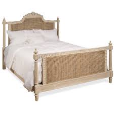 It's built with a solid and engineered wood frame and features understated side rails and footboard. French Medallion Cane Bed Cane Beds Belle Escape