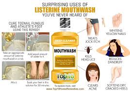 10 Surprising Uses Of Listerine Mouthwash You Ve Never Heard Of Top 10 Home Remedies Listerine Mouthwash Uses For Listerine Listerine