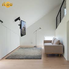 Die tv stange solo wird nur für die von ihnen angegebene deckenhöhe angefertigt, dann haben sie noch 12cm spielraum zum einklemmen. Tv Deckenhalter Led Lcd Plasma Fernseher Monitor D0111 Ricoo