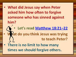 Forgiveness may require a lifetime of forgiving, but it is important to the lord. Help Me Dear Father 1 Help Me Dear