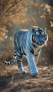 Ein erwachsener blauer Tiger, der tagsüber frei in seinem natürlichen  Lebensraum umherstreift. Hintergrundbild [74b2812d0a584fc0b590] von  Wallpaper HD | WidgetClub