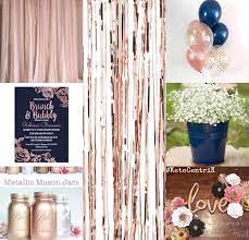 Between hiring a caterer and purchasing a bridal shower gift, planning a wedding shower can pick your favorite bridal shower decoration ideas from our list, then head to your local dollar store or party supply shop for everything you need. Rose Gold Navy Bridal Shower Theme Ideas Rose Gold Bridal Shower Rose Gold Bridal Shower Decor Nautical Theme Bridal Shower