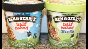 Ben & jerry's is proud to partner with fellow b corps greyston & rhino bakeries to bring you half baked. Ben Jerry S Half Baked Ice Cream Vs Half Baked Froyo Blind Taste Test Youtube