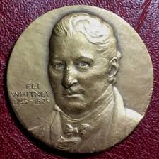 Eli Whitney Hall of Fame for Great Americans 1964 medal Eleanor Platt M.  ART Co.
