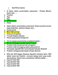 Kerjakan setiap kelompok soal sesuai dengan perintahnya. Doc Soal Pilihan Ganda Widodo Siahaan Academia Edu