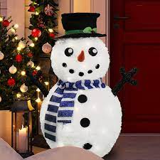 Maybe you would like to learn more about one of these? Toyhub3ft Tinsel Collapsible Snowman Led Yard Light For Christmas Outdoor Yard Garden Decorations Christmas Event Decoration Christmas Eve Night Decor Walmart Com Walmart Com
