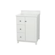Design House Shorewood 24 In W X 21 In D 1 Dr 2 Dwr Vanity In White With Cultured Marble Top With Solid White Basin 612952 The Home Depot House Design Bathroom
