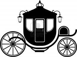 Carriage In Silhouette Over White Eps 8 Castle Silhouette Silhouette Cinderella Carriage