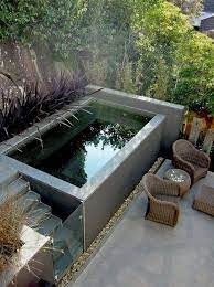 This tiny square mini infinity pool is placed on the deck of a floating cottage, giving you a full and gorgeous. 36 Beautiful Mini Pool Garden Designs For Tiny House Pool Pooldesigns Poolla Small Pool Design Small Backyard Pools Small Swimming Pools