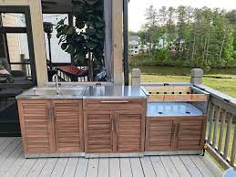 New age outdoor kitchen costco. Outdoor Kitchen Aluminum 5 Piece Cabinet Set Newage Products