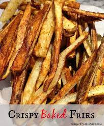 Crispy Baked French Fries The Happy Housewife Cooking Recipe Homemade French Fries French Fries Baked Cooking Recipes