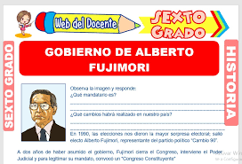 Candidatos alberto fujimori por cambio 90 mariovargas llosa por el frente democrático luis alva castro por el partido aprista peruano henry pease 6. Gobierno De Alberto Fujimori Para Sexto Grado De Primaria