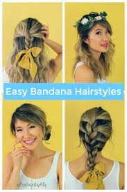 Easy Bandana Hairstyles For Medium Hair How To Style A Bandana For Girls Quick And Fast Hairstyles Hair Styles Bandana Hairstyles Quick Hairstyles For School
