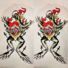 Sacred Heart Frog Flash Tattoo Designs Custom Tattoo Design Flash Tattoo