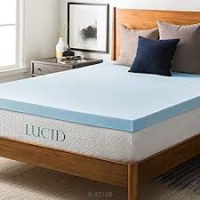 Amazon Com Lucid 3 Inch Ventilated Gel Memory Foam Mattress Topper King Home Kitchen In 2020 Memory Foam Mattress Topper Mattress Topper Foam Mattress Topper