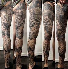 Maybe you would like to learn more about one of these? 24 Black And White Leg Tattoos