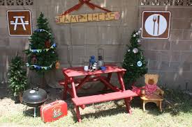 Just bring them outdoors temporarily! Customer Party Camping Theme Dimple Prints