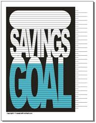 Savings Goal Progress Chart Savings Chart Debt Free Debt