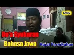 Doa Syukuran Bahasa Jawa Hajatan Pernikahan Doa Bersyukur Bahasa