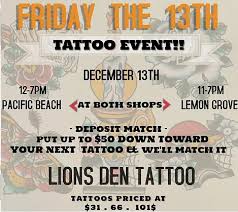 Check spelling or type a new query. Top 5 Places To Get Inked On Friday The 13th